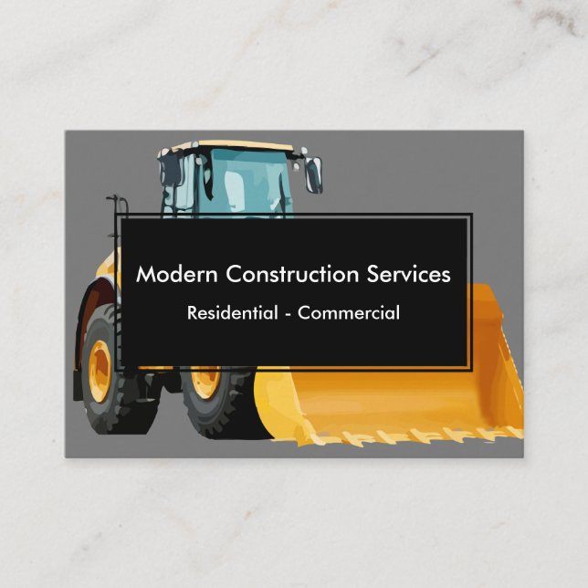 Cartes de visite modernes pour la construction (Devant)