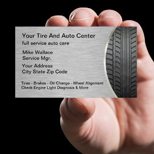 Cartes de visite modernes pour les services automo