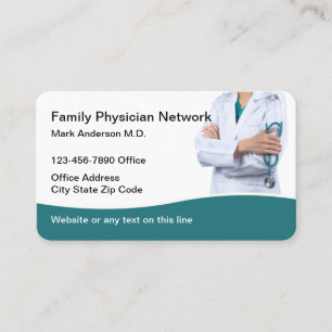 Cartes de visite modernes pour les soins médicaux