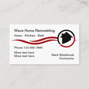 Cartes de visite modernes pour rénovation de maiso