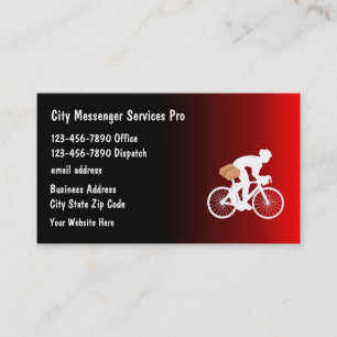Cartes de visite modernes pour service de messager
