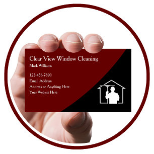 Cartes de visite modernes pour services de nettoya