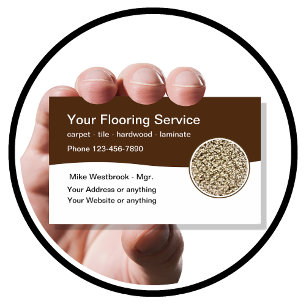 Cartes de visite modernes pour services de revêtem