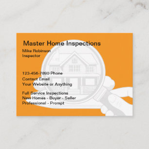 Cartes de visite modernes pour services d'inspecti