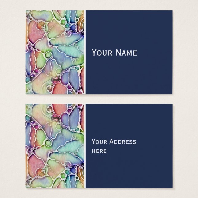 Cartes De Visite Modes de vie - Art neurographique Motif 1 (Devant & derrière)