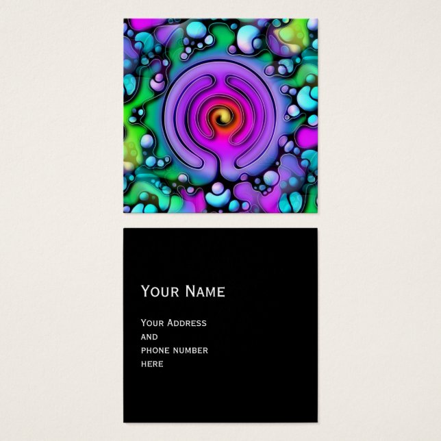 Cartes De Visite Modes de vie - Art Neurographique Motif 2 (Devant & derrière)