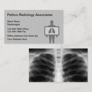 Cartes de visite modifiables d'imagerie médicale d
