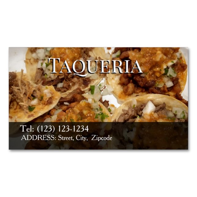 cartes de visite modifiables hamburgers (devant)