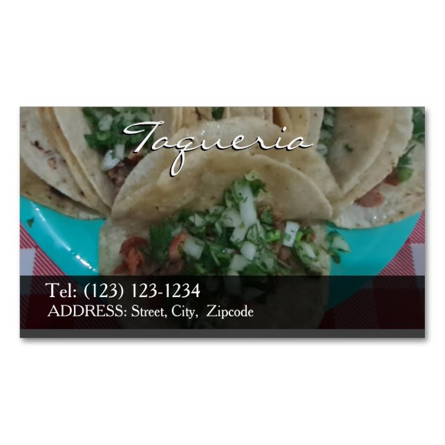cartes de visite modifiables hamburgers (devant)