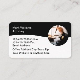 Cartes de visite modifiables pour cabinet d'avocat