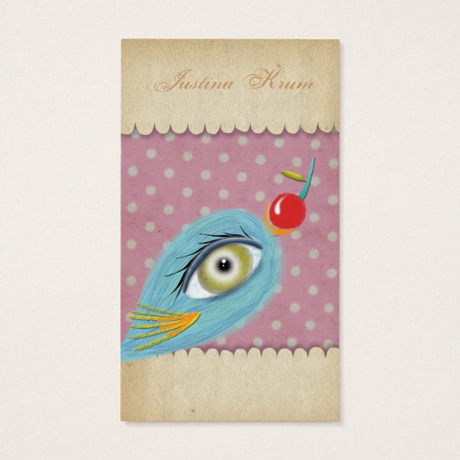 Cartes De Visite Mon bébé oiseau (Dos)