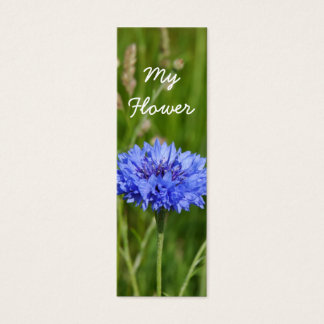 Cartes De Visite Mon signet Flower Beautiful Blue Cornflower