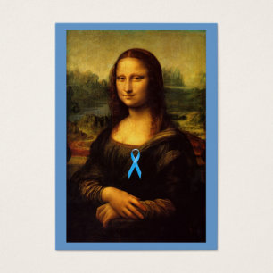 Cartes De Visite Mona Lisa Au Ruban Bleu
