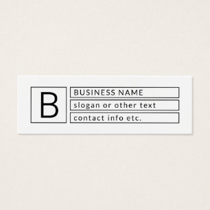 Cartes De Visite Monogramme élégant et nom de l'entreprise (ou autr