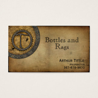 Cartes De Visite Monogramme en vapeur vintage T