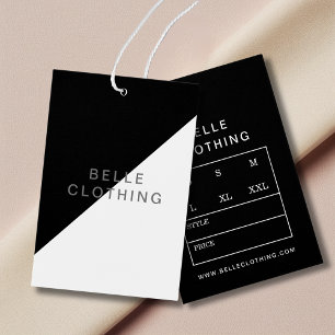 Cartes De Visite Monogramme minimaliste Moderne Business Hang tag