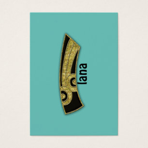 Cartes De Visite monogramme rétro - I