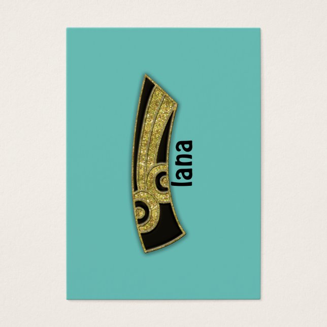 Cartes De Visite monogramme rétro - I (Devant)