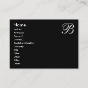 Cartes de visite MonogrammeB
