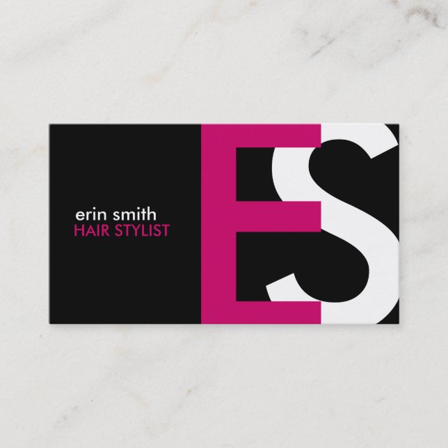 Cartes de visite monogrammes (Devant)