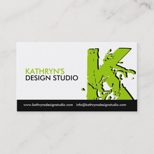 Cartes de visite monogrammes (Devant)