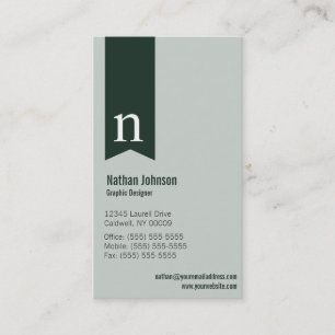 Cartes de visite monogrammes
