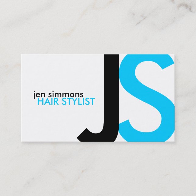 Cartes de visite monogrammes (Devant)