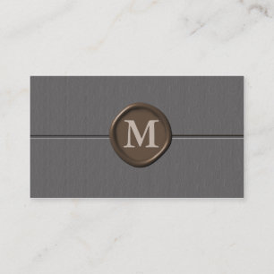 cartes de visite monogrammes - Customisés
