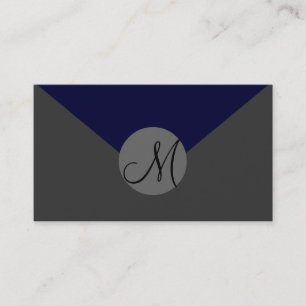 Cartes de visite monogrammes entièrement personnal