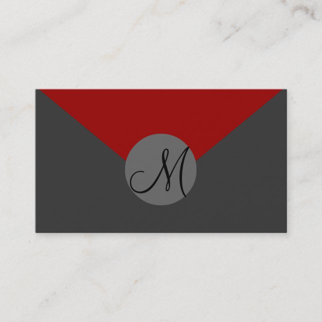 Cartes de visite monogrammes entièrement personnal (Devant)