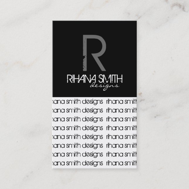 Cartes de visite Monogrammes originaux (Devant)