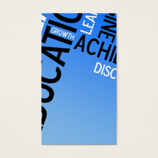 Cartes De Visite Montage des mots éducatifs
