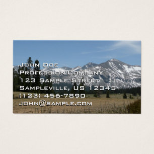Cartes De Visite Montagnes de la Sierra Nevada I depuis Yosemite
