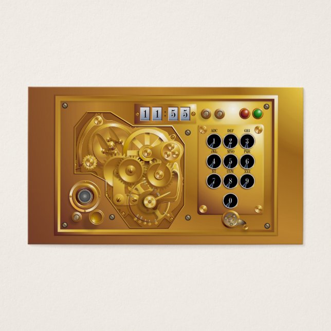 Cartes De Visite Montre Steampunk (Devant)