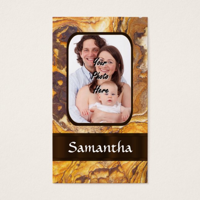 Cartes De Visite Motif abstrait Sandstone (Devant)