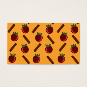 Cartes De Visite Motif Apple Cinnamon