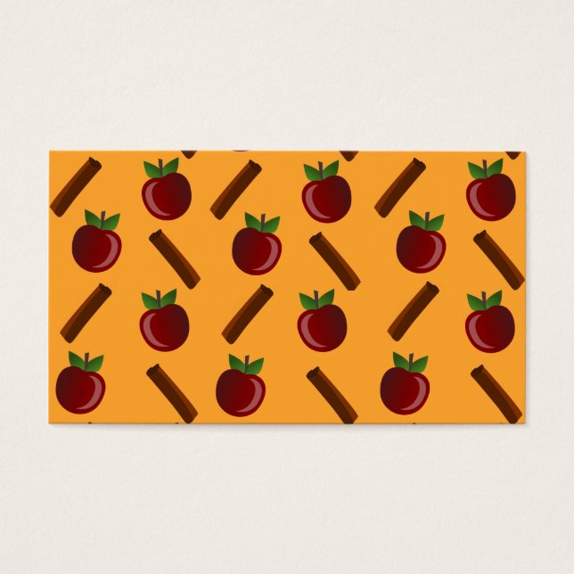Cartes De Visite Motif Apple Cinnamon (Devant)