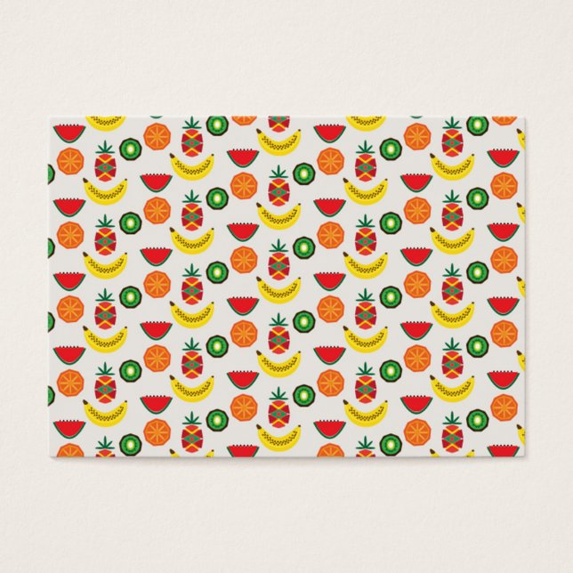 Cartes De Visite motif aux fruits (Devant)