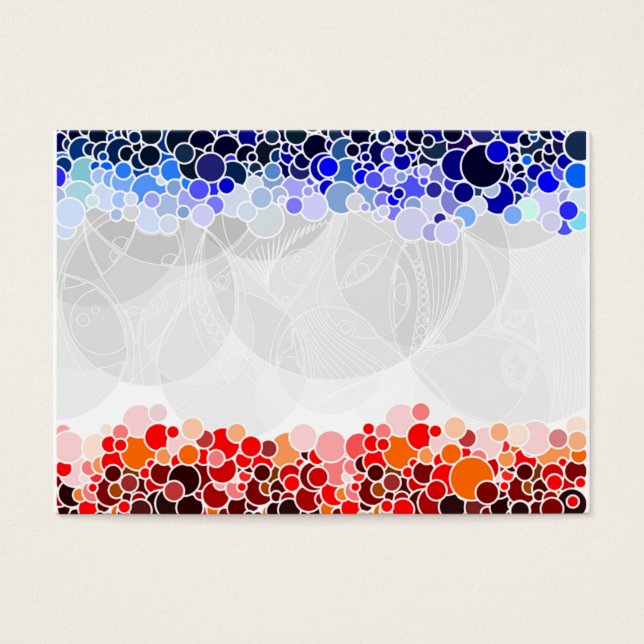 CARTES DE VISITE MOTIF CERCLES (Devant)