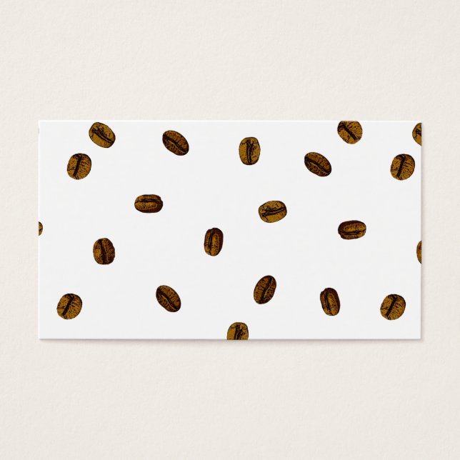 Cartes De Visite Motif de café (Devant)