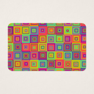Cartes De Visite Motif de Carrés