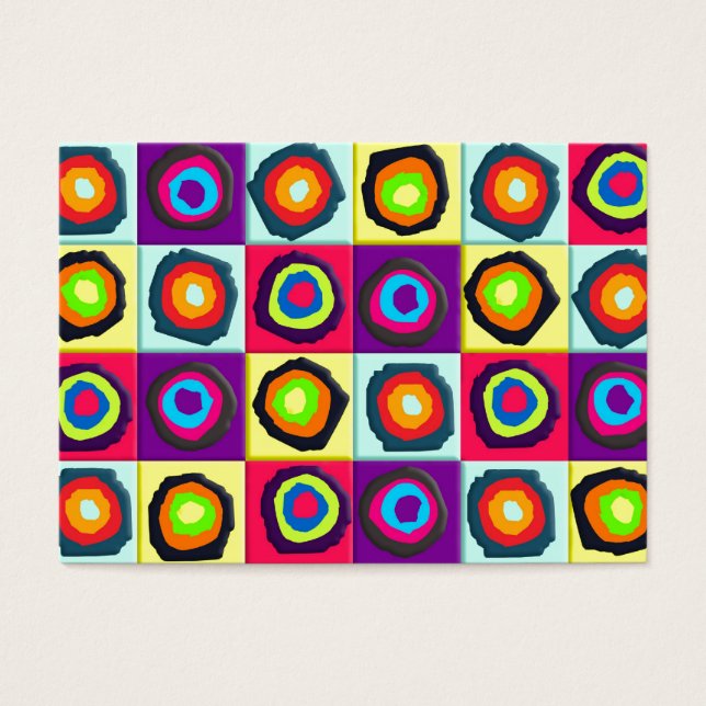 Cartes De Visite motif de cercles (Devant)