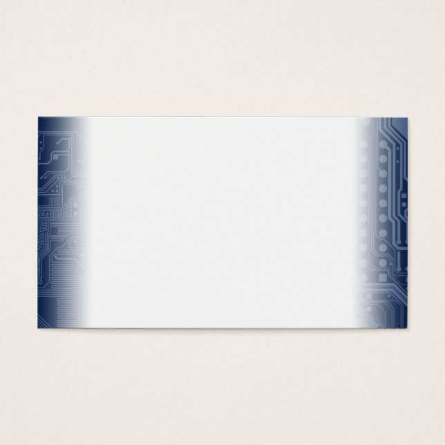 Cartes De Visite Motif de circuit Geek bleu (Devant)