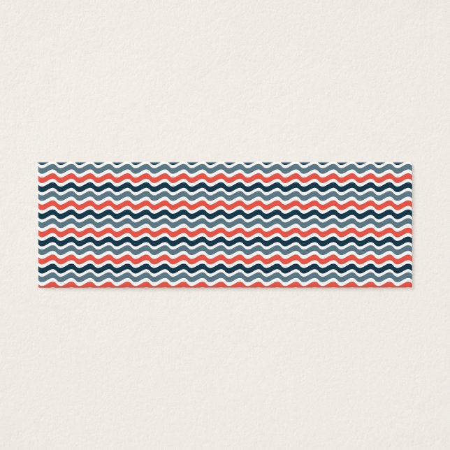 Cartes De Visite Motif de vague (Devant)