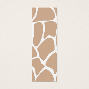 Cartes De Visite Motif d'impression de girafe dans le beige