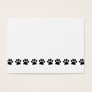 Cartes De Visite Motif Dog Paw