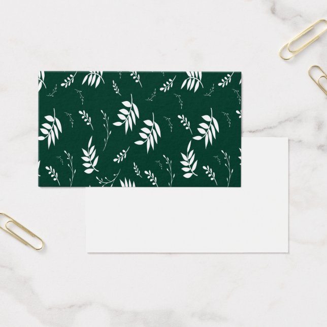 Cartes De Visite motif feuille (Bureau)