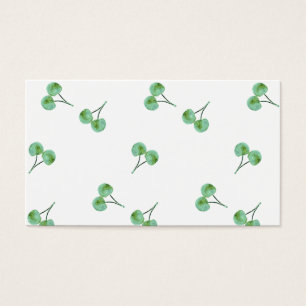 Cartes De Visite Motif Green Cherry