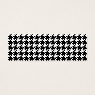 Cartes De Visite Motif noir et blanc classique de pied-de-poule