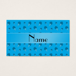 Cartes De Visite Motif nommé personnalisé de crème glacée de bl